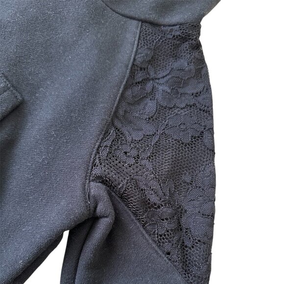 Fashion Nova NovaKids Girls Hoodie Pants Black Set Size 3 Lace Pre-owned - Picture 3 of 5